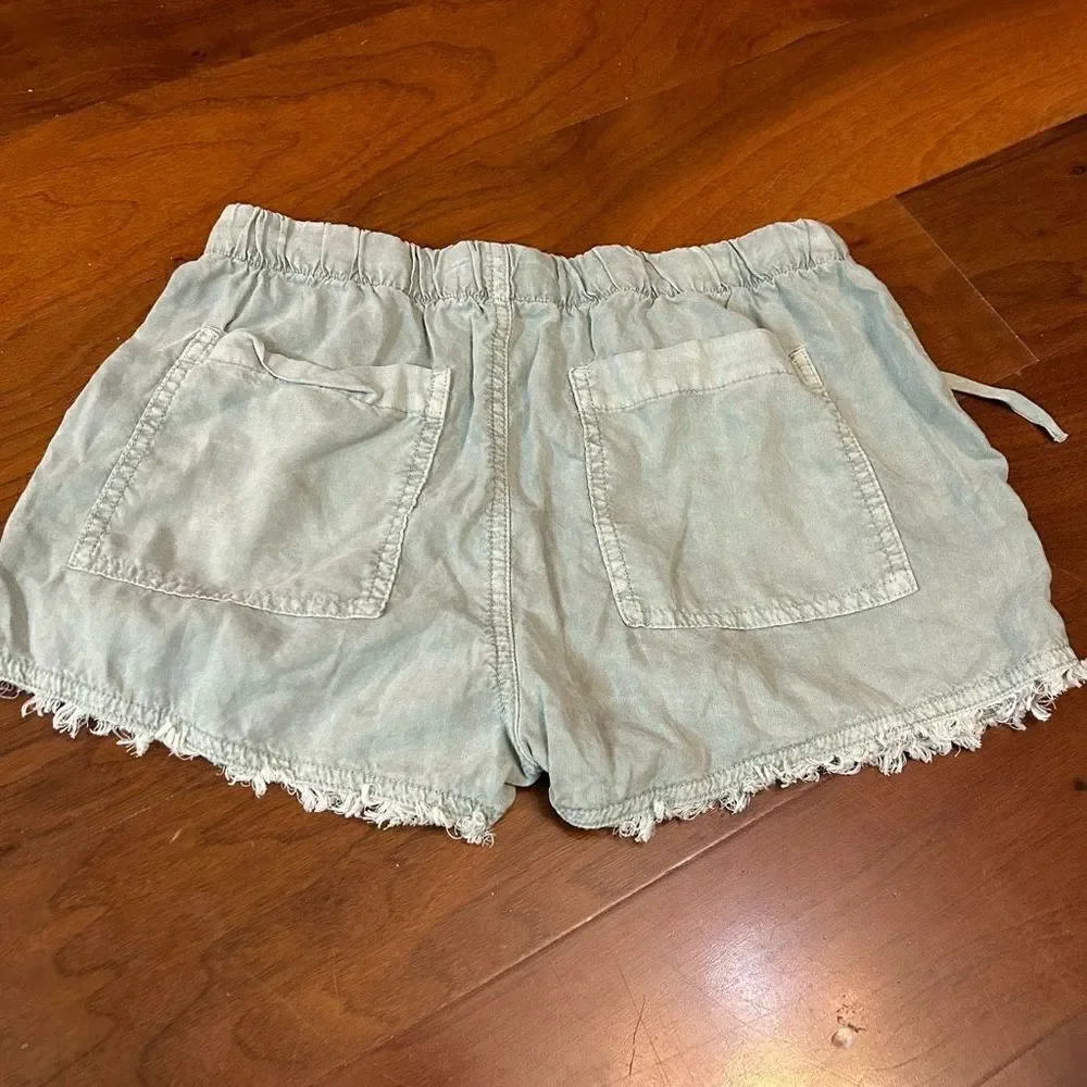 Bella Dahl Anthropologie drawstring XS sage green shorts‎